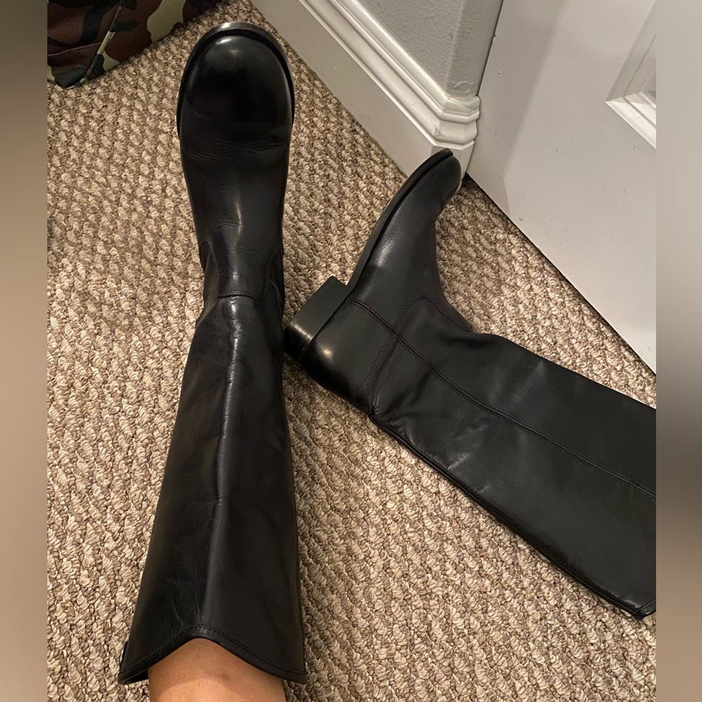 Genuine FRYE black knee high boots